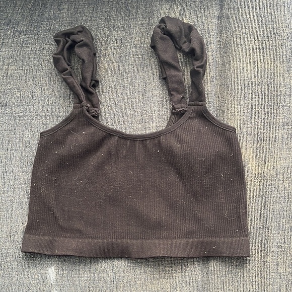 FREE PEOPLE MOVEMENT black xs/s crop top - Picture 2 of 2